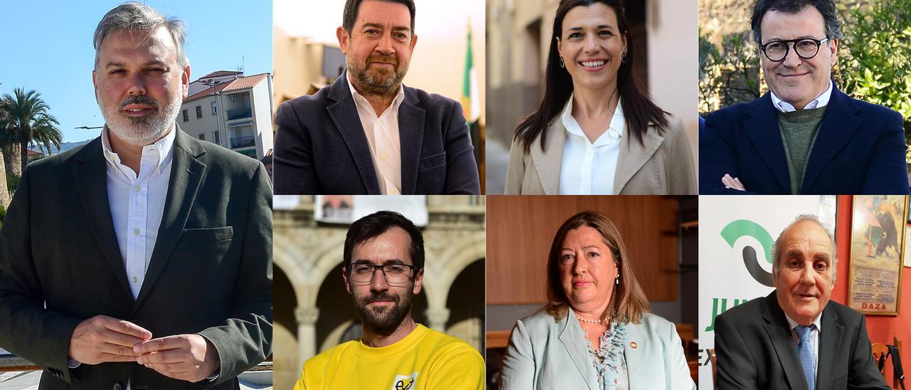 Siete candidatos para la alcaldía de Plasencia en las elecciones municipales.