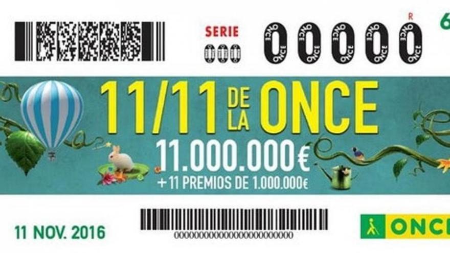 Sorteo 11 del 11 de la ONCE 2016: cupón ganador y resultados