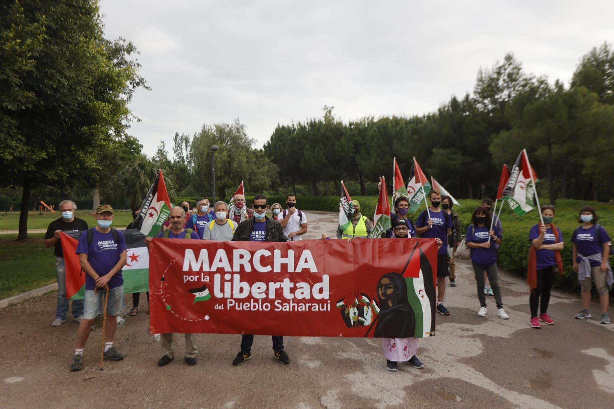 Sale de València la marcha que reclama la libertad de pueblo saharaui