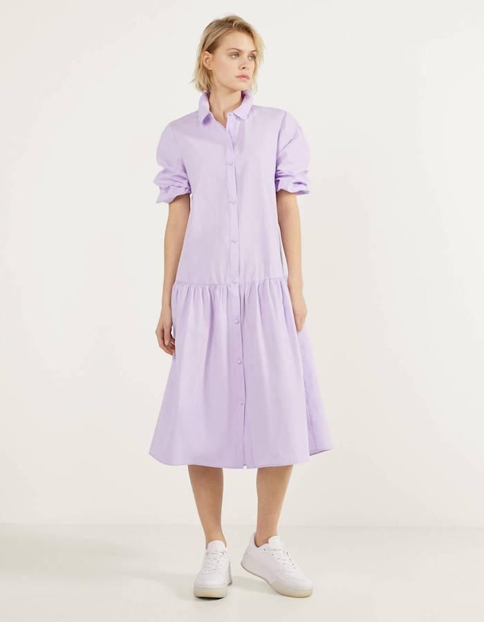 El vestido midi lila