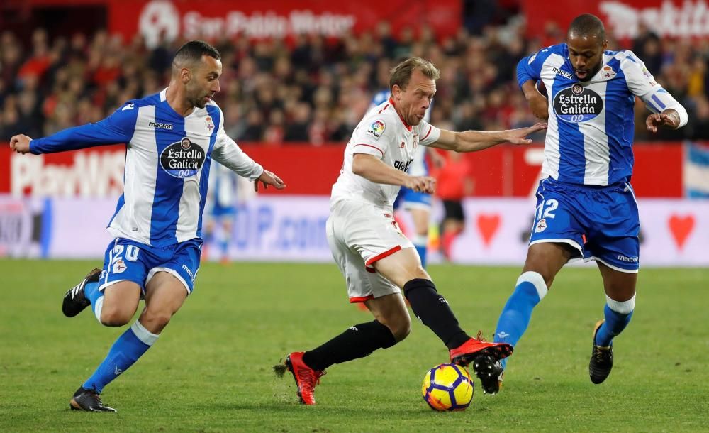 El Dépor cae 2-0 en Sevilla