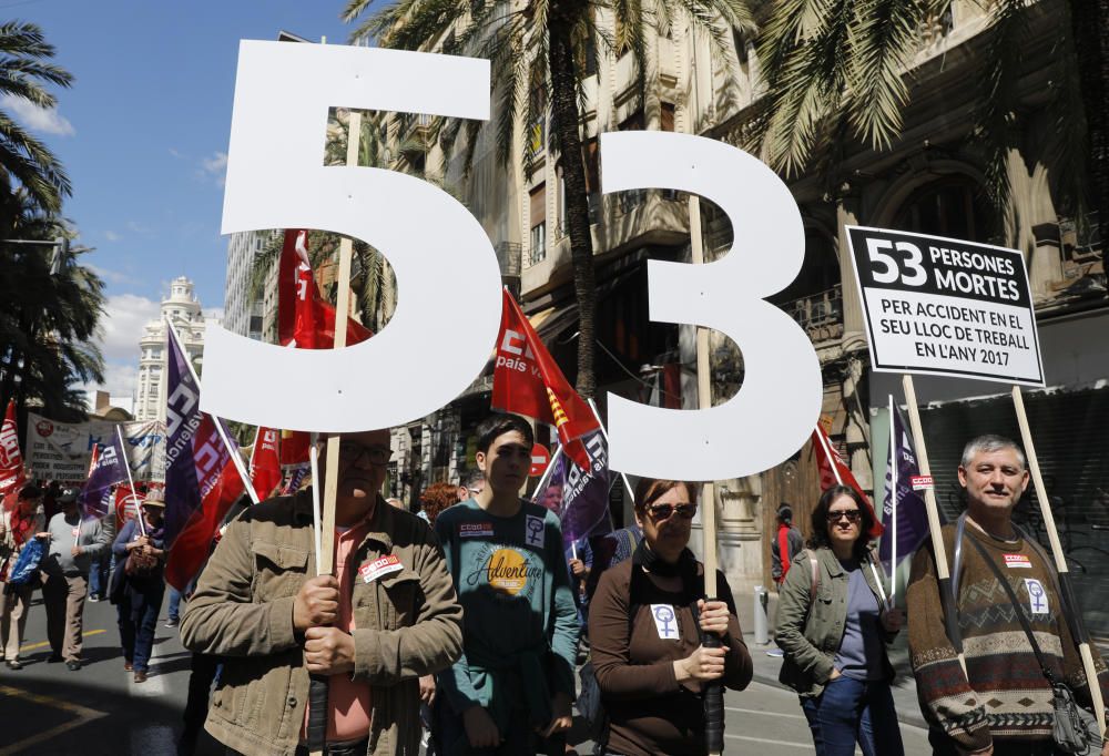 Manifestación 1 de Mayo en València