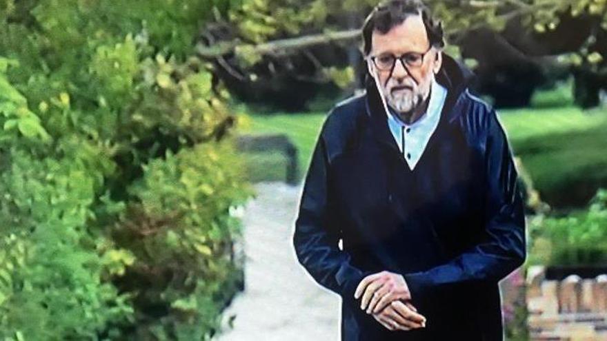 Rajoy, en les imatges que va difondre La Sexta