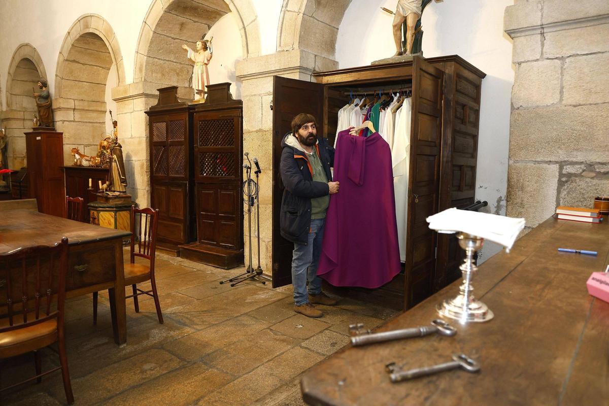 Fray Tomás en la iglesia de la Merced de Conxo