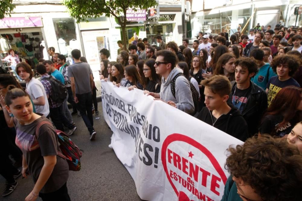 Manifestación en Murcia contra la Lomce