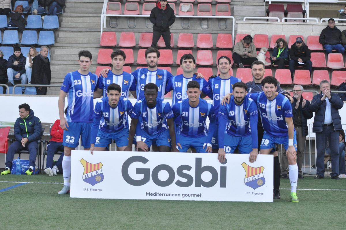 L'onze de la Unió contra el Can Gibert.