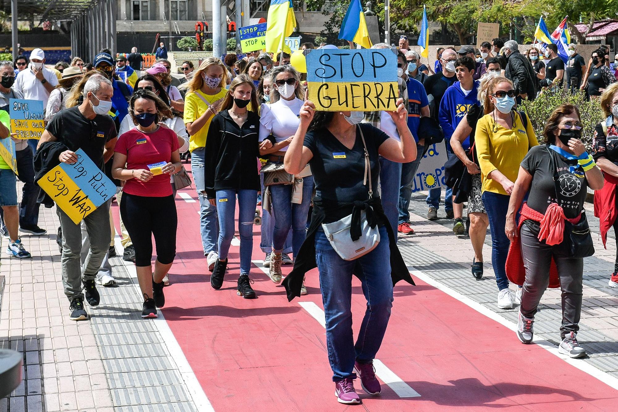 Manifestación contra la guerra ucraniana