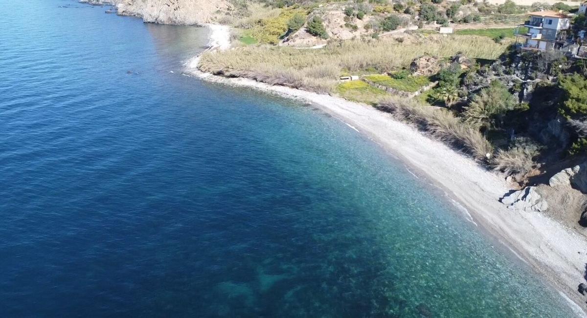 Imagen del paraje de Maro desde el dron