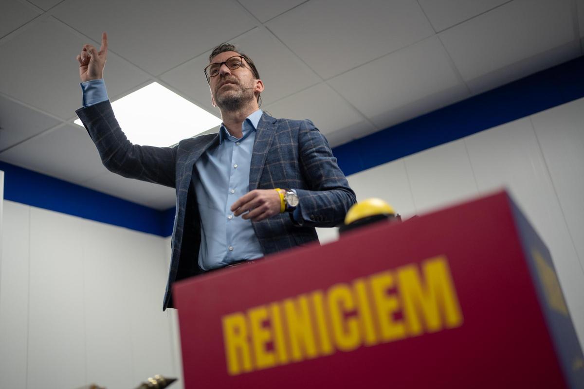 Marc Ciria, en su sede electoral.