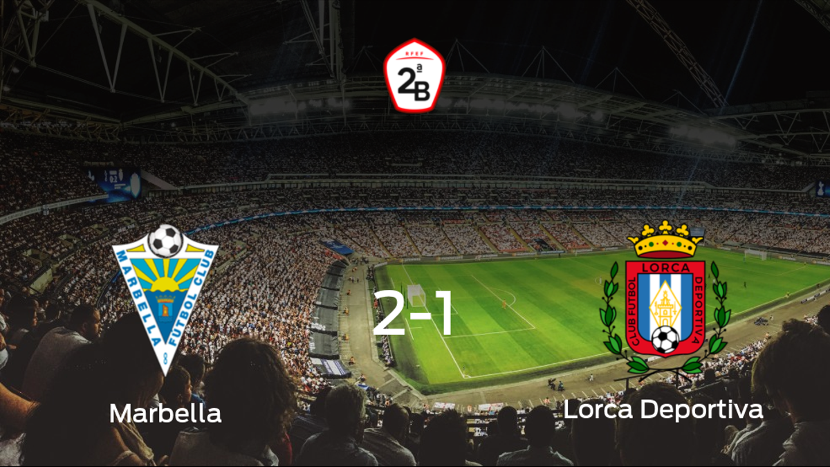 El Marbella gana en casa al Lorca Deportiva por 2-1