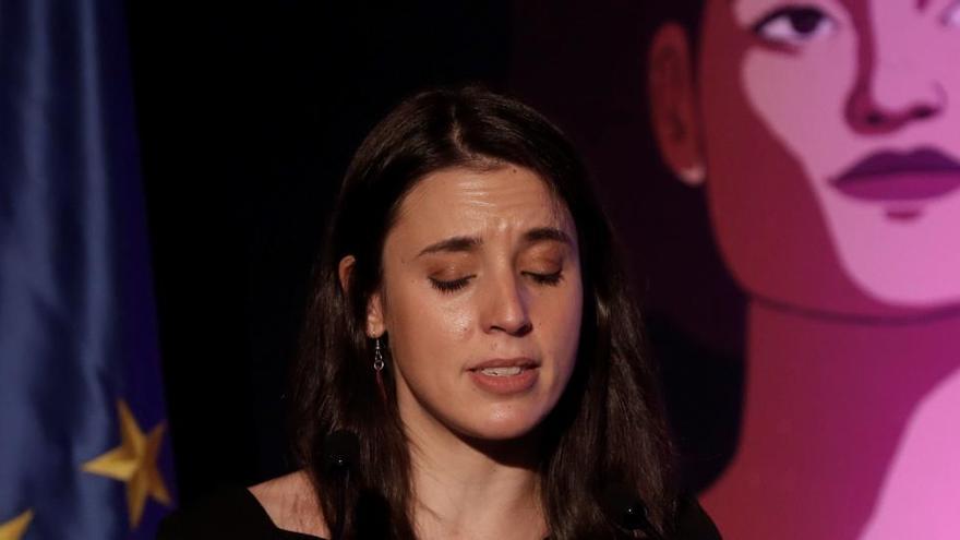 Irene Montero discurso 25N entre lágrimas