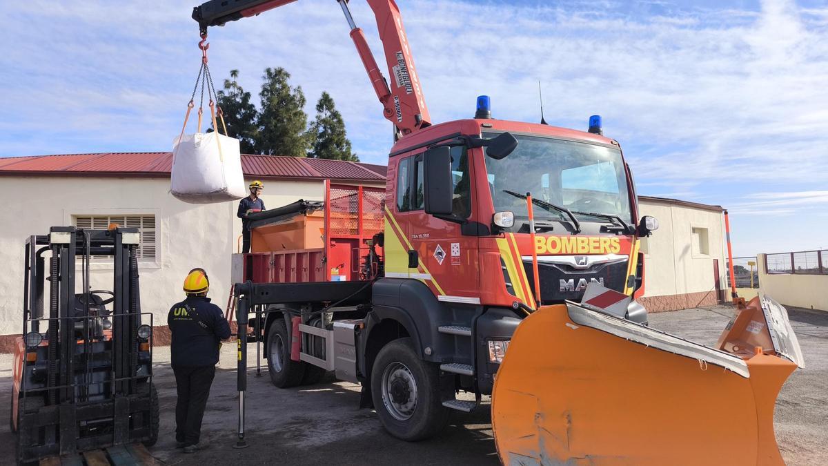 Quitanieves del Consorcio Provincial de Bomberos de Castellón