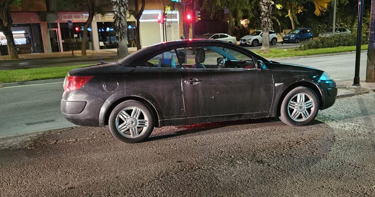 El vehículo en el que circulaba el conductor temerario por la autovía A 7.