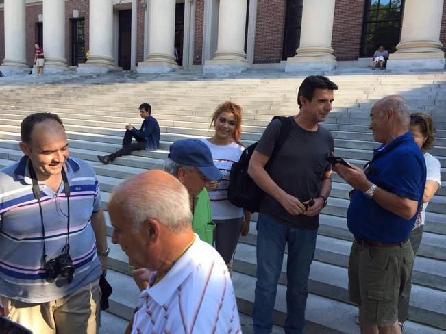 Un grupo de canarios se encuentra a Soria en Harvard