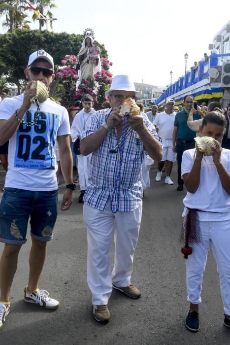 21-07-19 GRAN CANARIA. PUERTO DE ARGUINEGUIN-PUERTO DE MOGAN. MOGAN. Procesión marítima de la Virgen delCarmen desde el Puerto de en Arguineguín hasta el Puerto de Mogán.Fotos: Juan Castro  | 21/07/2019 | Fotógrafo: Juan Carlos Castro