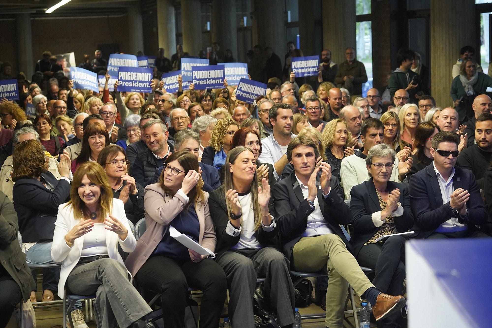 El míting de Junts a Girona en imatges