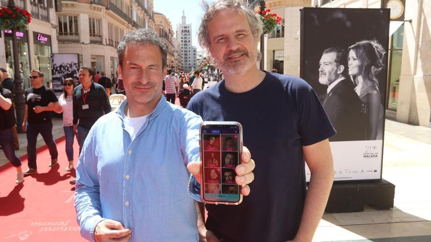 Jorge Martínez y Rodrigo Ron en su visita a Málaga