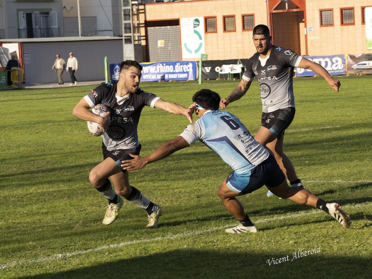 Una imagen de archivo de un partido del Club Rugby Inter Alpesa