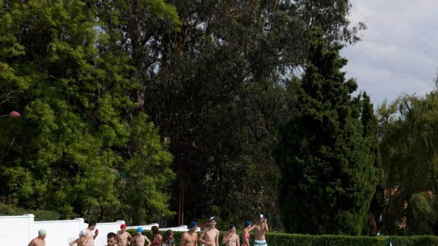 La piscina de Riaño, que funcionó provisionalmente el pasado verano.