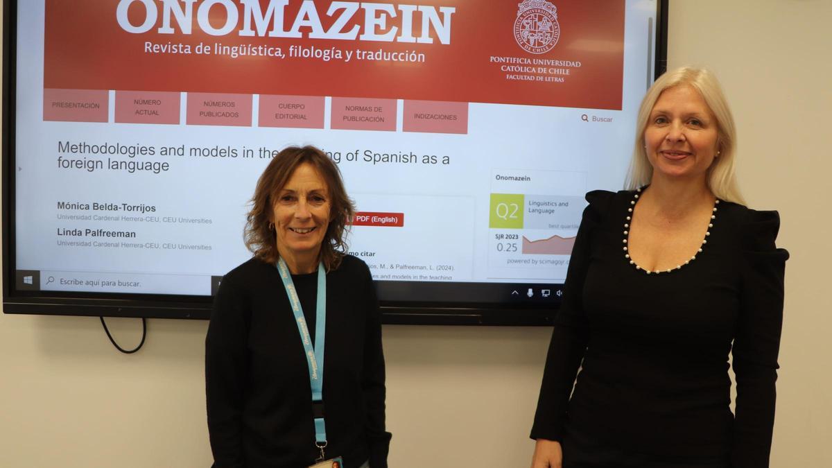 Linda Palfreeman y Mónica Belda, autoras de la investigación.