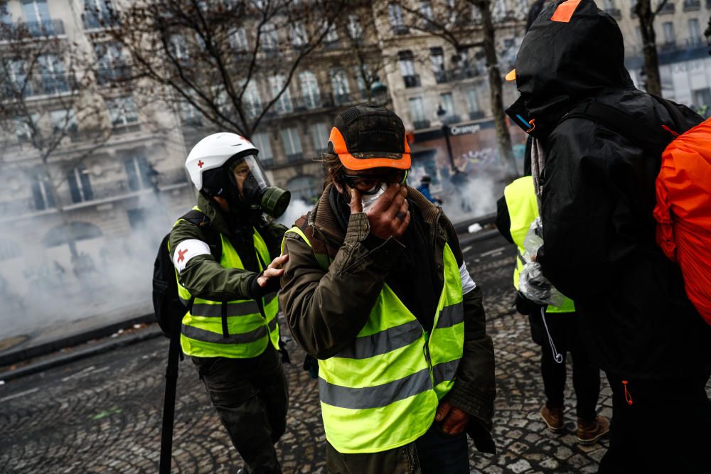 Protesta de los ''chalecos amarillos'' en París