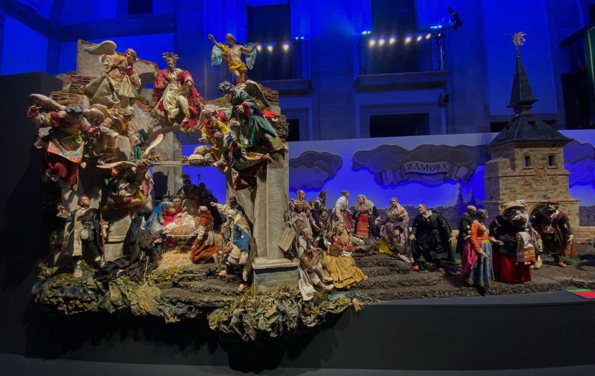 El portal del nacimiento montado este año por la Morana para la Diputación la Encarnación. | ALBA PRIETO
