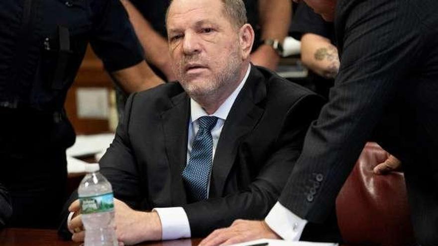 Harvey Weinstein, ayer en el juzgado. // Reuters