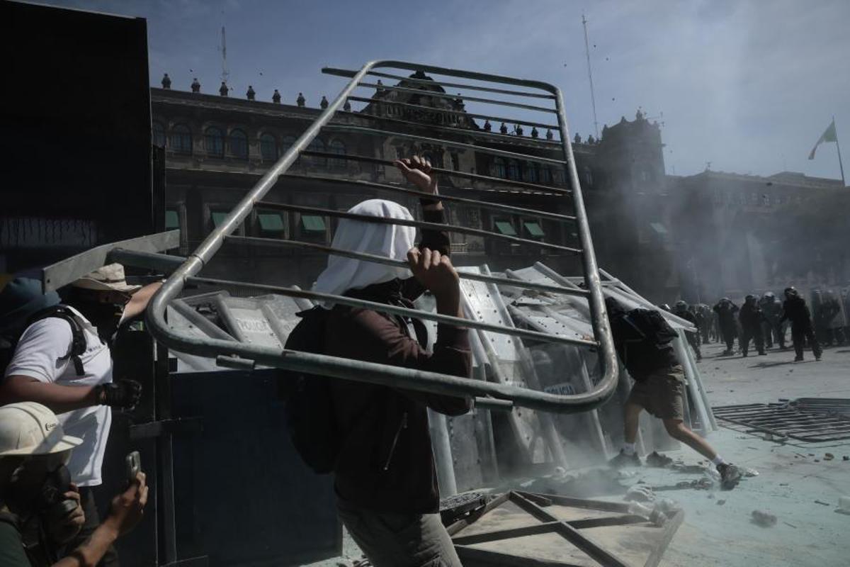 Incidentes en la marcha de la ‘Generación Z’ contra la corrupción en México