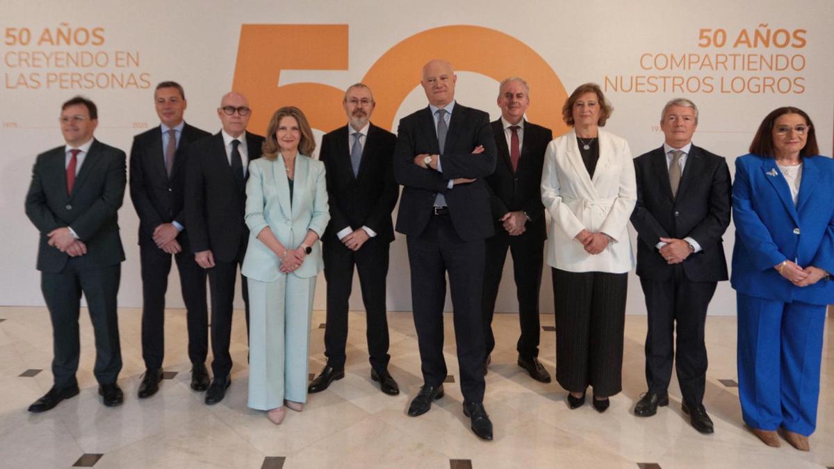 Equipo de direcció de Consum, antes de presentar los resultados de 2024.