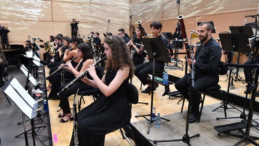 Una actuación de la OSG joven en el Palacio de la Ópera.   | // VÍCTOR ECHAVE