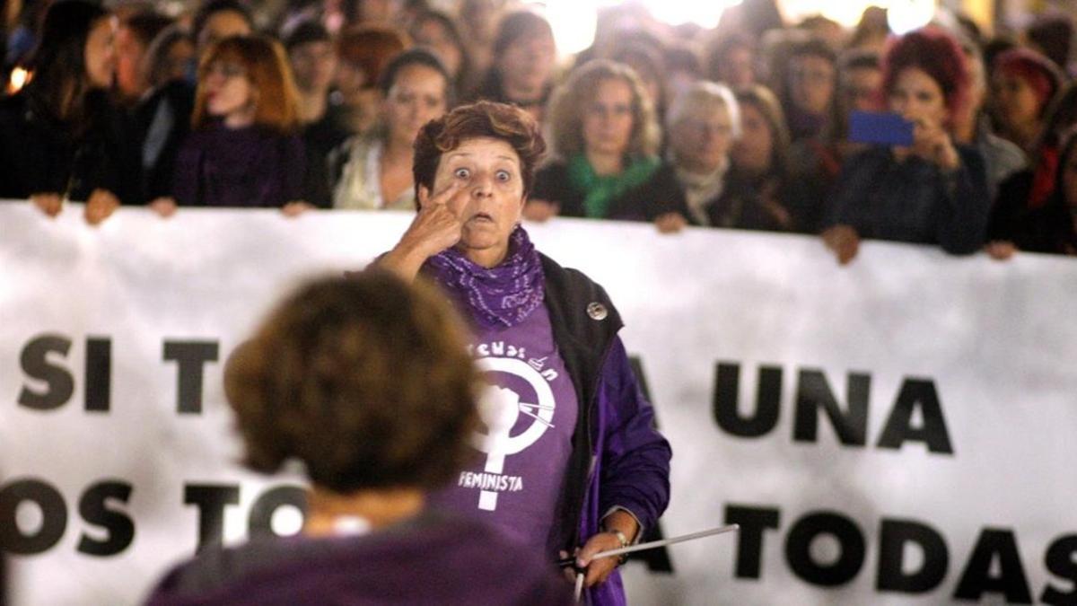 Concentración contra la violencia machista, la semana pasada en Gijón.