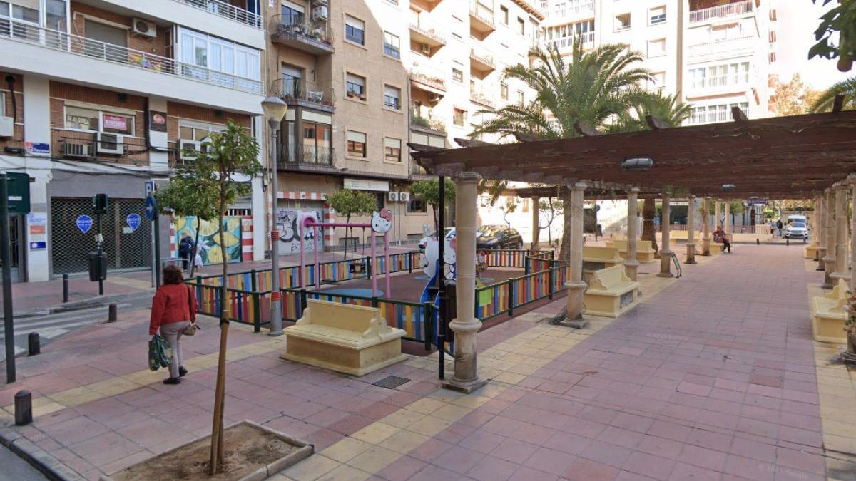 La Plaza Preciosa en el centro de la ciudad de Murcia.