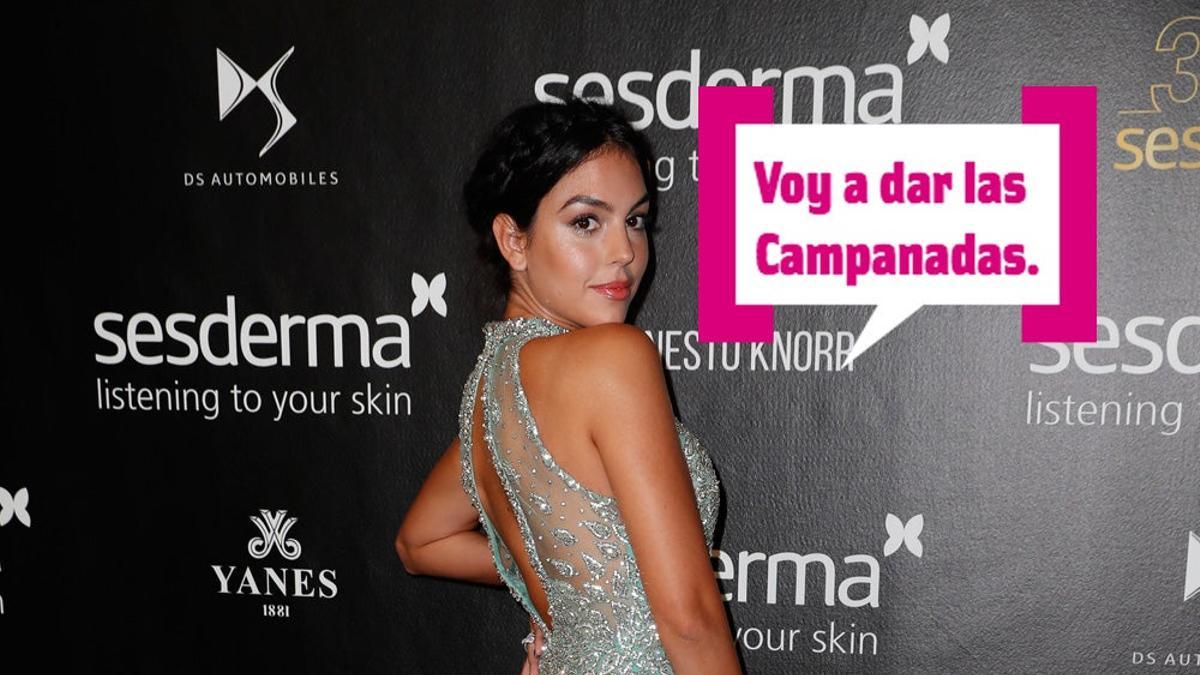 Georgina Rodríguez y su look 'Pedroche' para dar un premio
