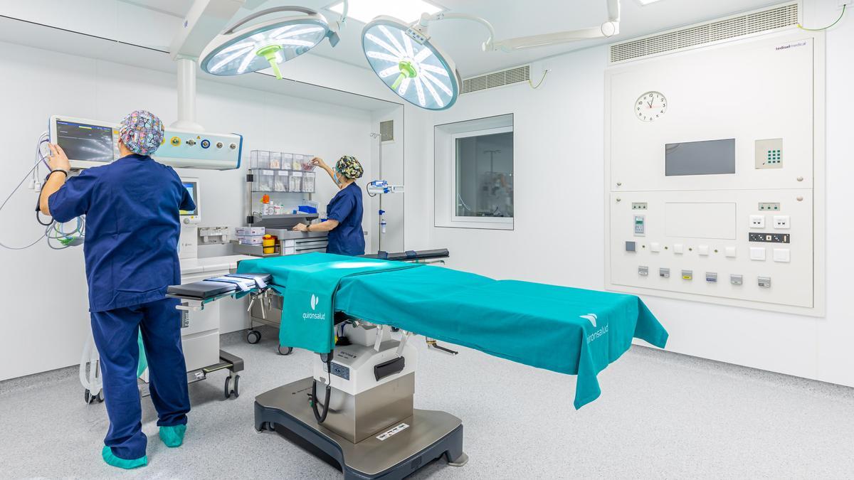La Unidad de Cirugía Mayor Quirónsalud Alicante está dotada con quirófanos de última generación
