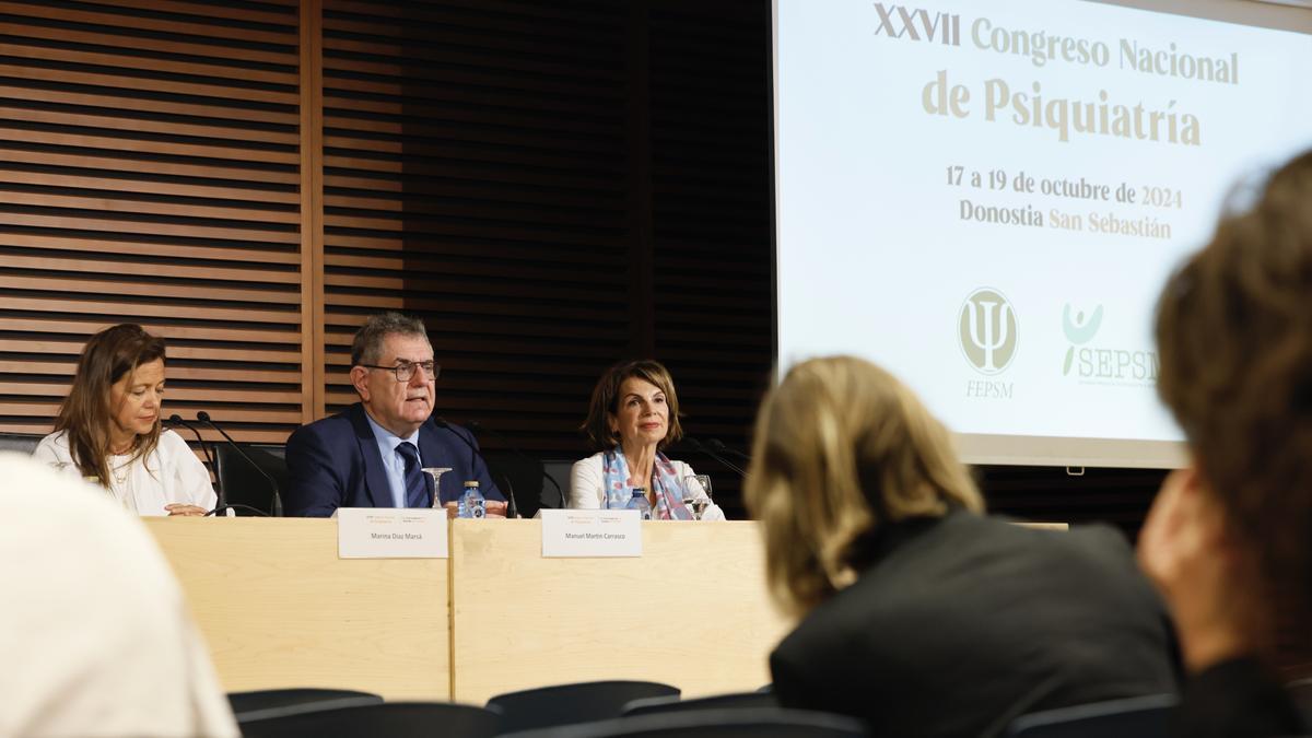 Un momento del Congreso Nacional de Psiquiatría de San Sebastián.