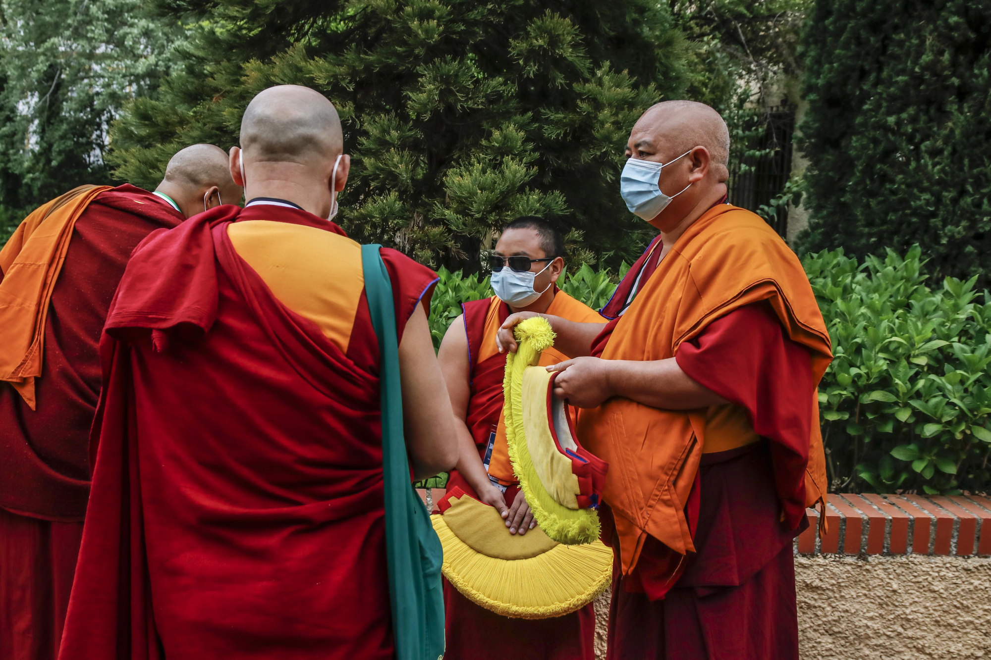 Monjes tibetanos en el Pedrilla.