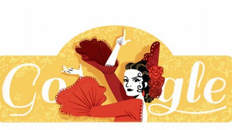 Google homenajea a Lola Flores con un doodle por su 93 aniversario