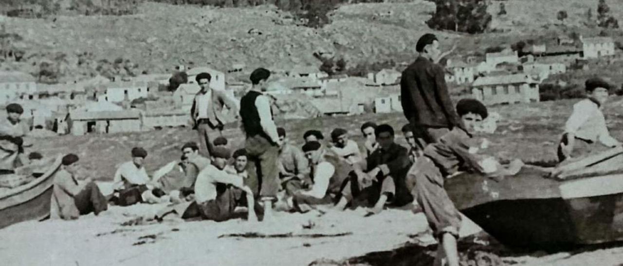 Praia Vilariño sobre 1941.