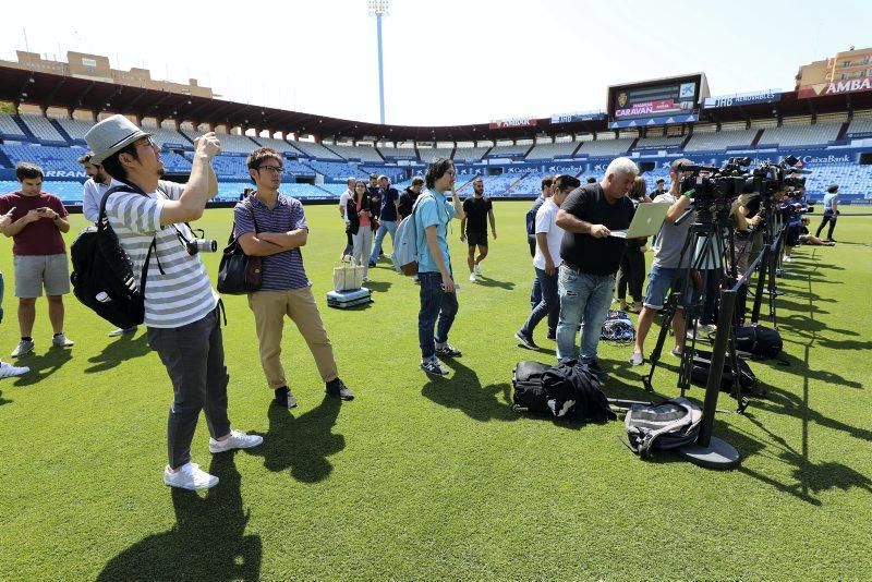 Presentación de Kagawa como jugador del Zaragoza