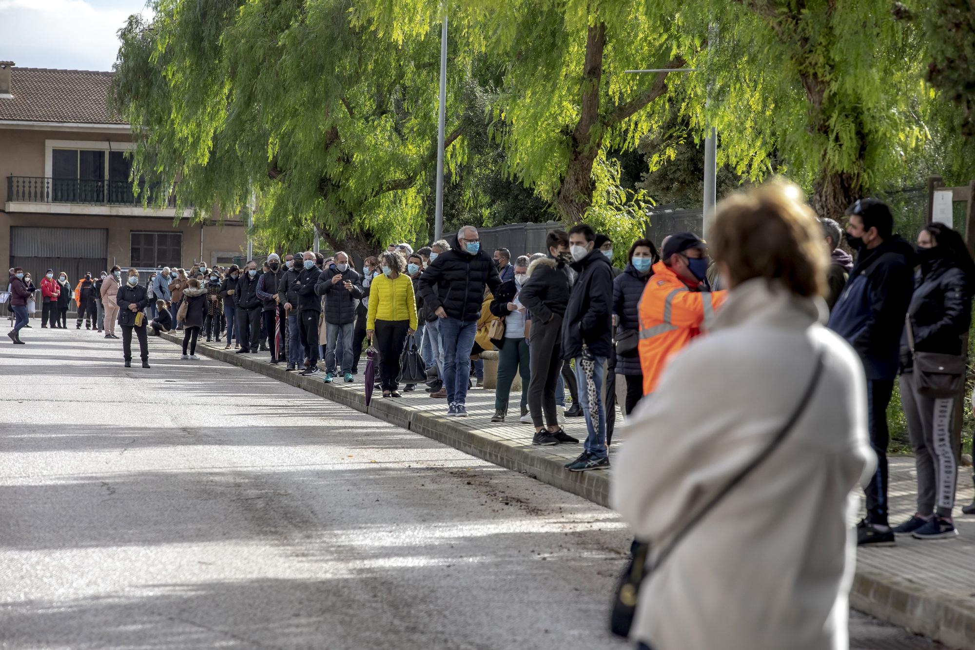 Ocho positivos con 1.050 pruebas, datos definitivos de la primera jornada de cribado en sa Pobla