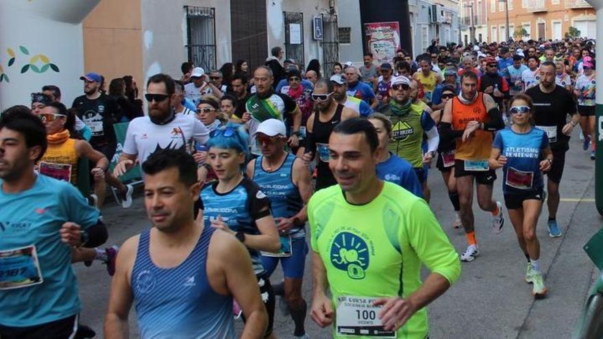 Una imagen de la carrera del domingo en Beniarjó