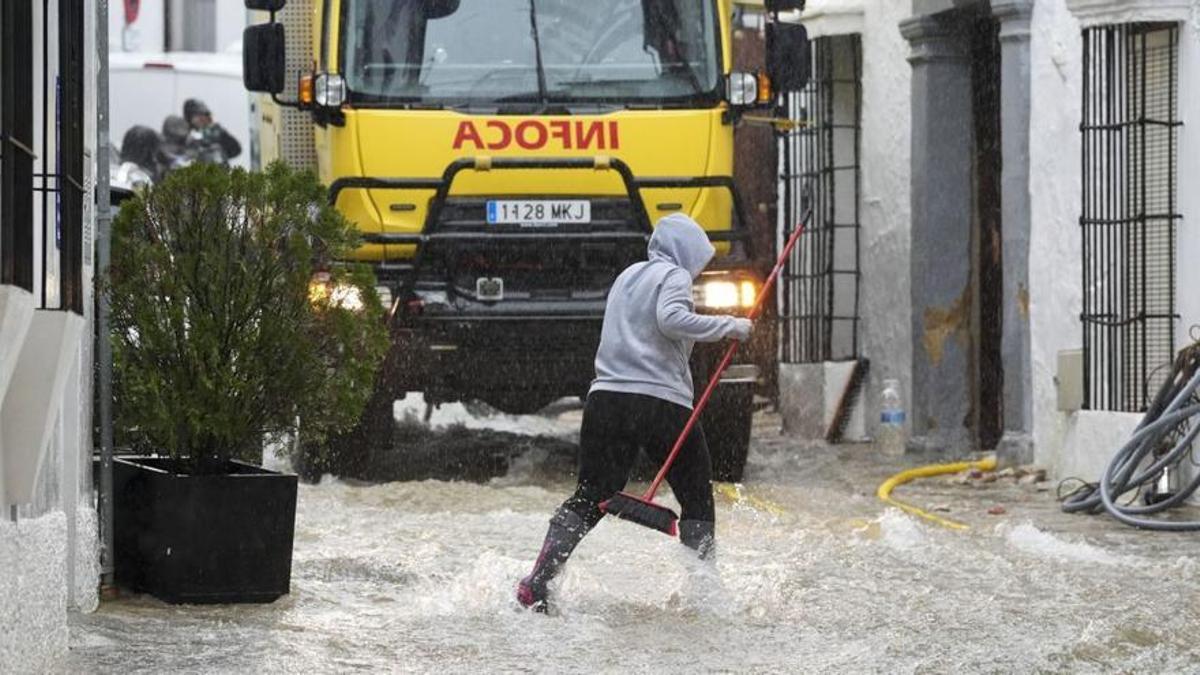 Grazalema, ayer: 238 litros por metro cuadrado.
