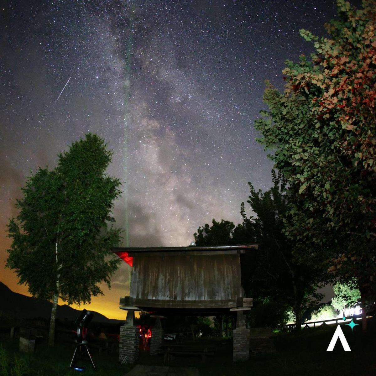 Cielo nocturno en Berducedo.
