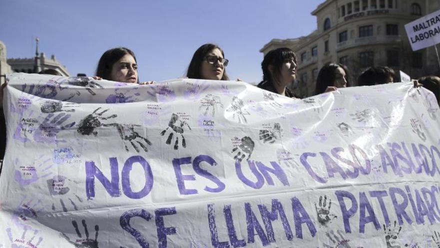 Protesta feminista por las calles de Madrid.