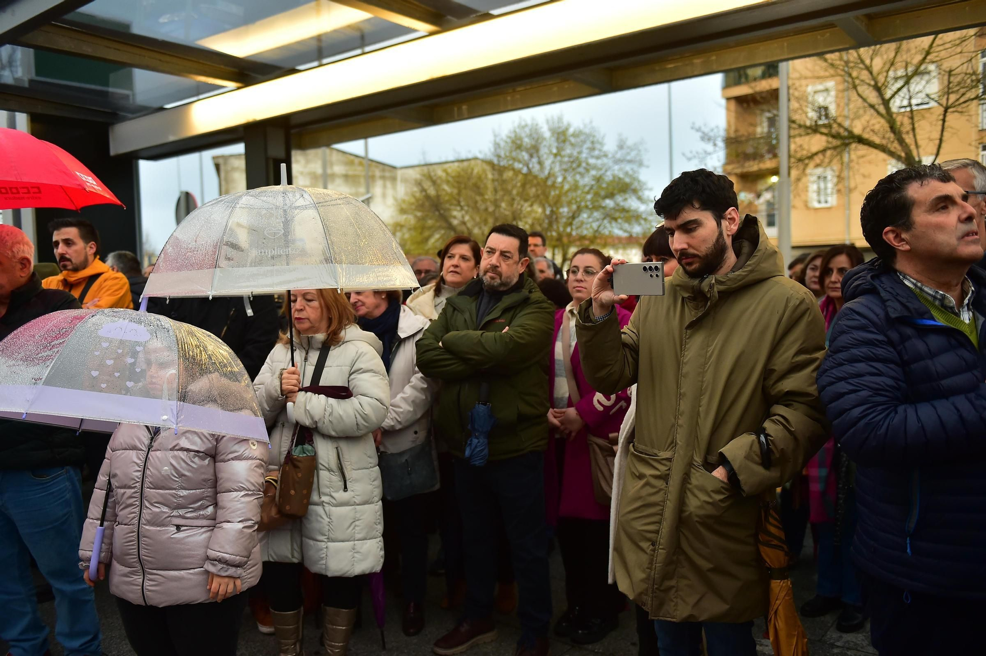 Así ha sido la concentración por el tren en Plasencia