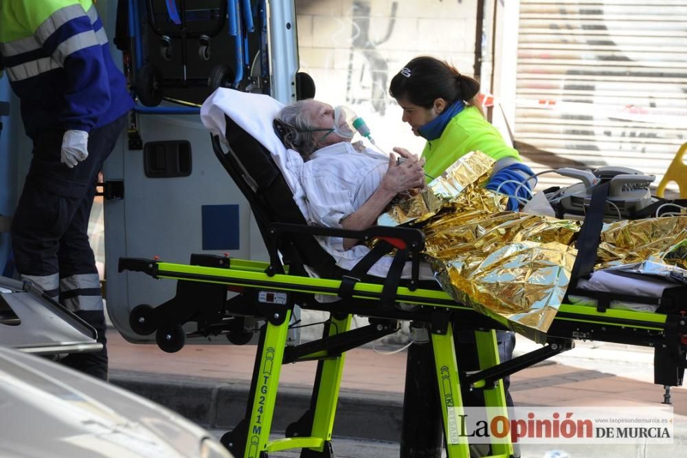 Incendio en un piso en San Andrés