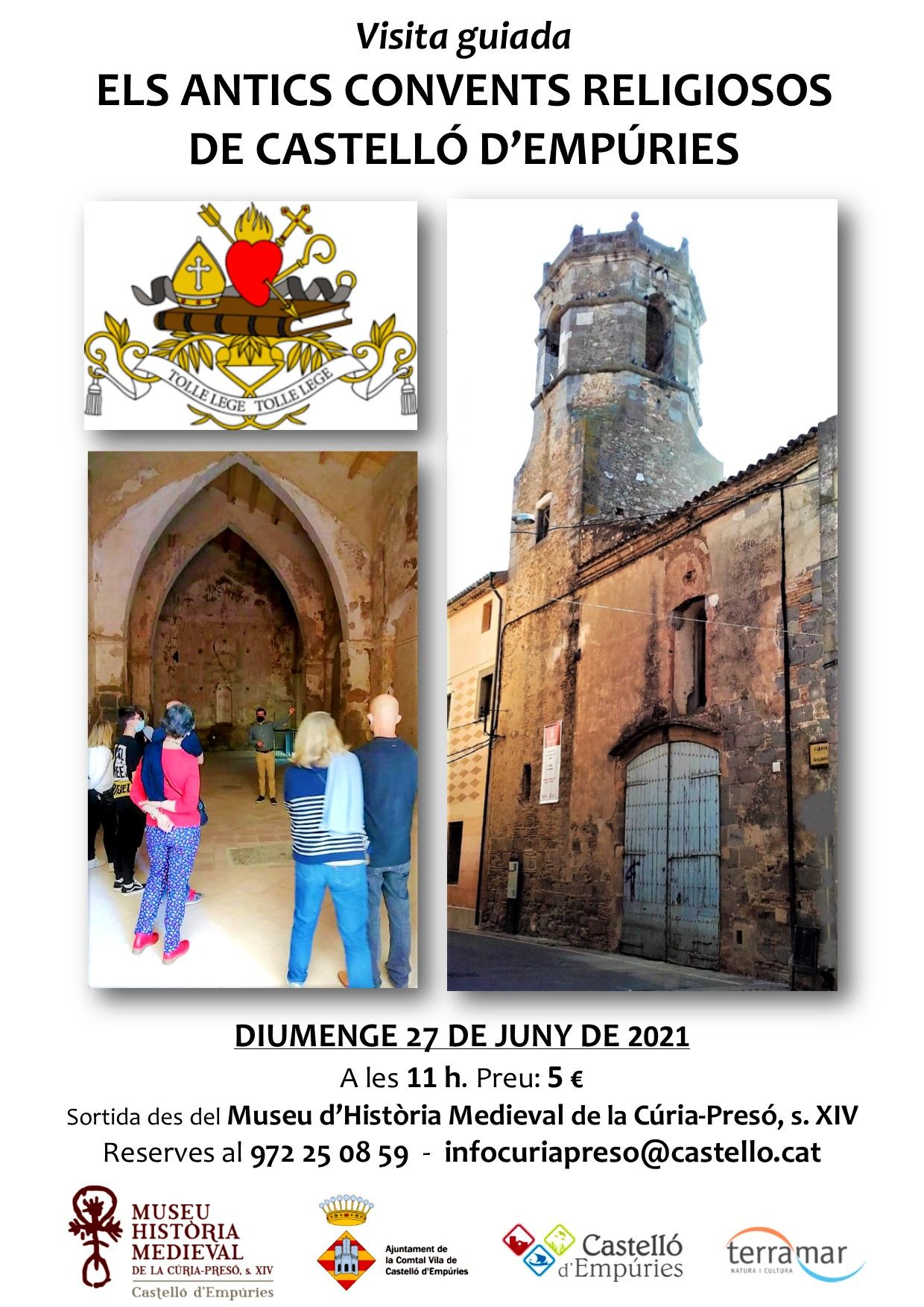 Cartell activitat &quot;Els antics convents religiosos de Castelló d&#039;Empúries&quot;