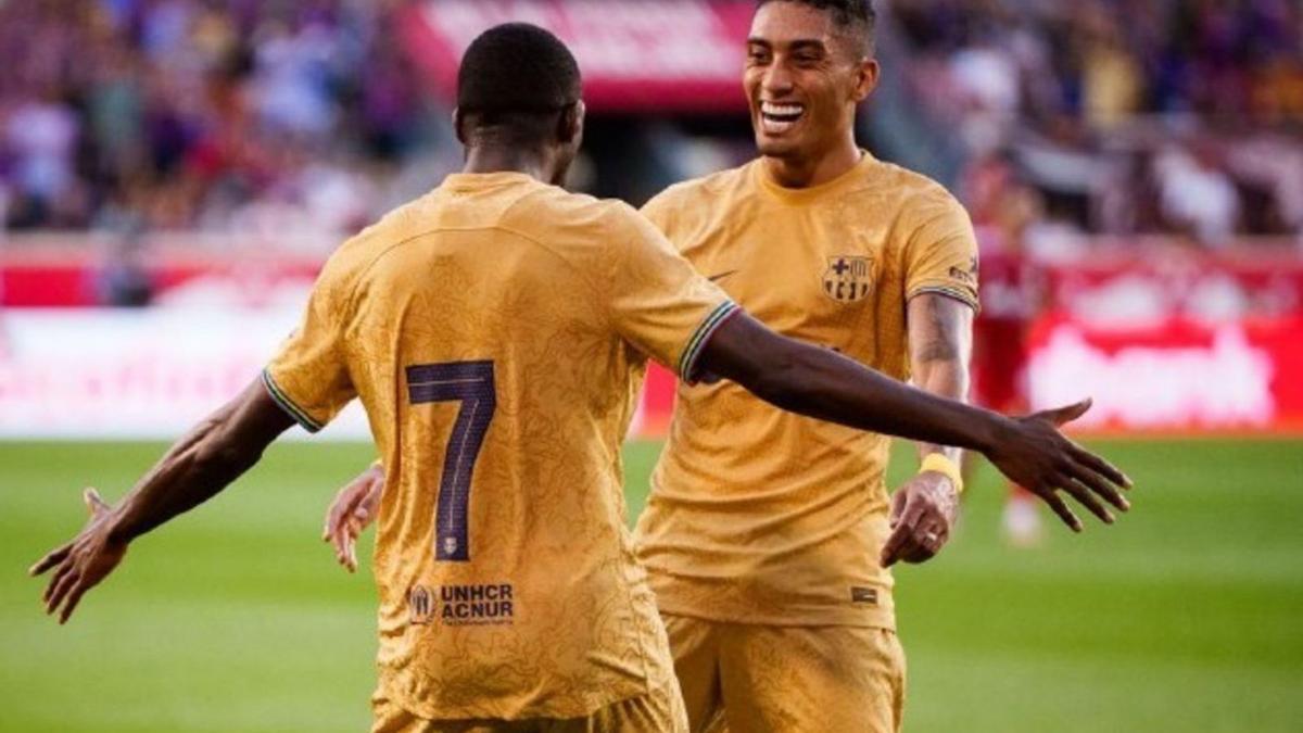 Dembélé i Raphinha són els jugadors que més bones sensacions han deixat a la gira