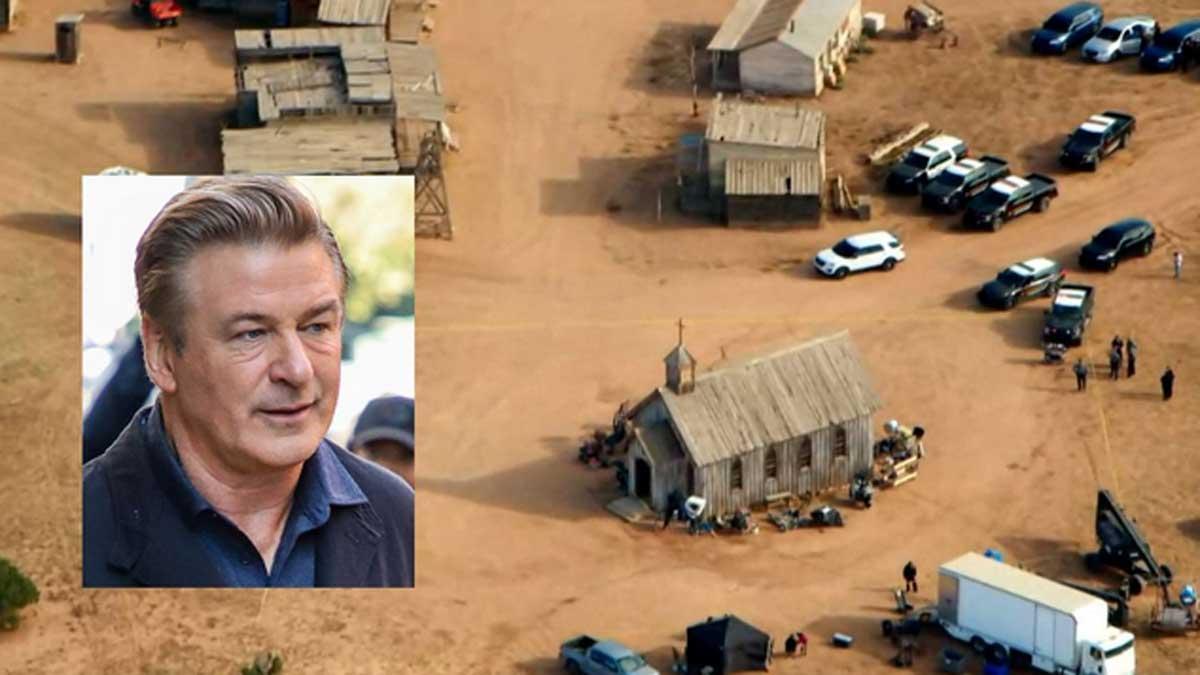 Imagen del set de rodaje de 'Rust', con Alec Baldwin como protagonista y productor.