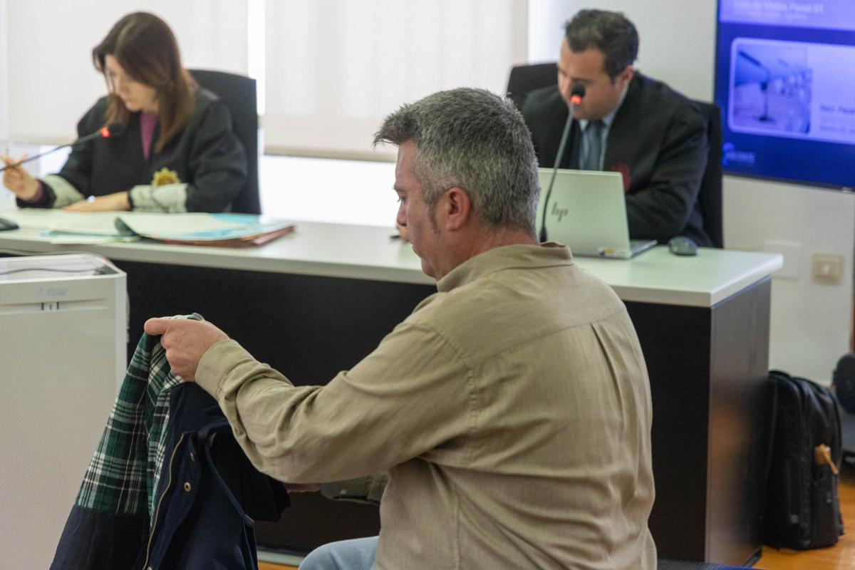 El acusado, en el juicio celebrado en Alicante.